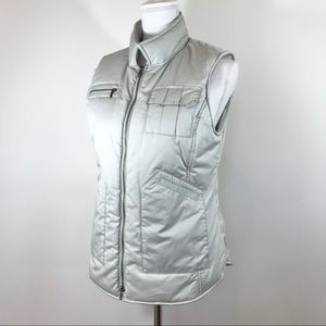 CAbi Puffer Gray Vest Medium